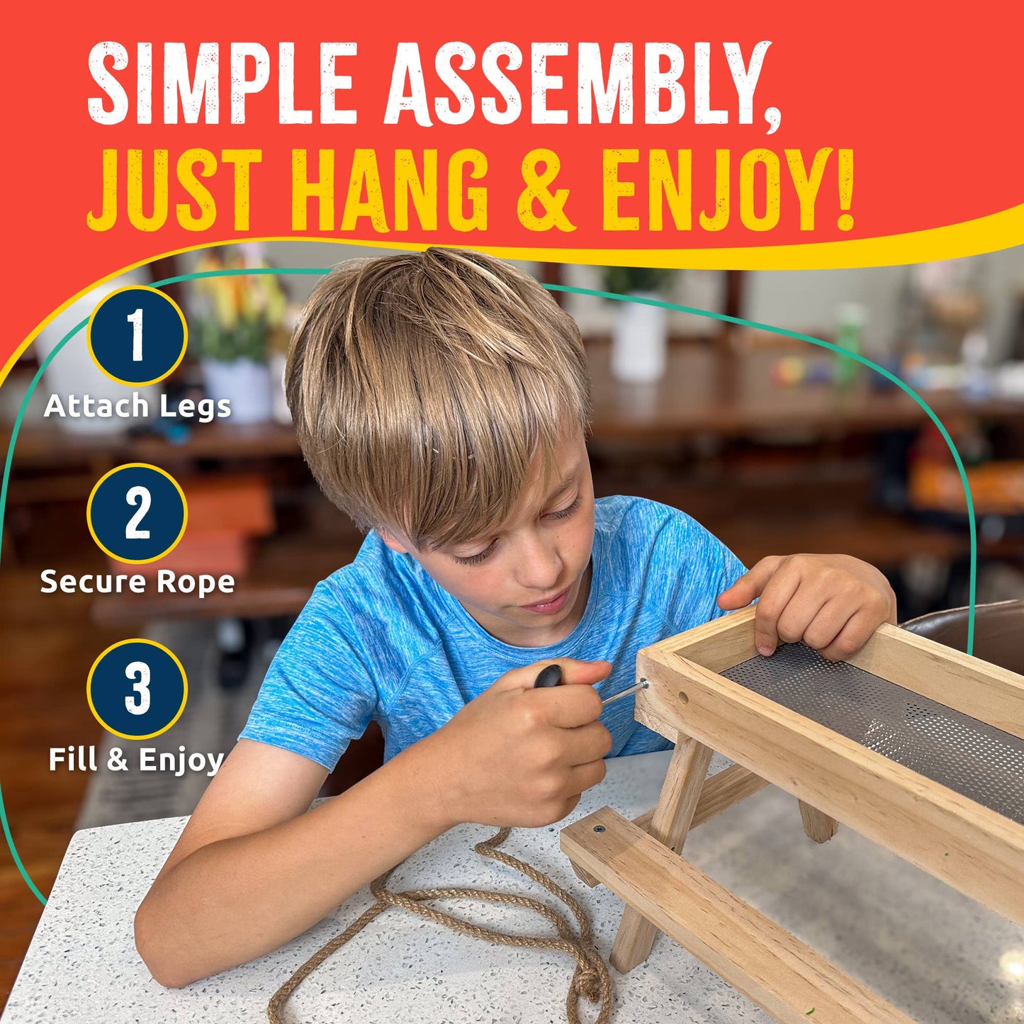 Picnic Table Feeder Kids Woodworking Kit