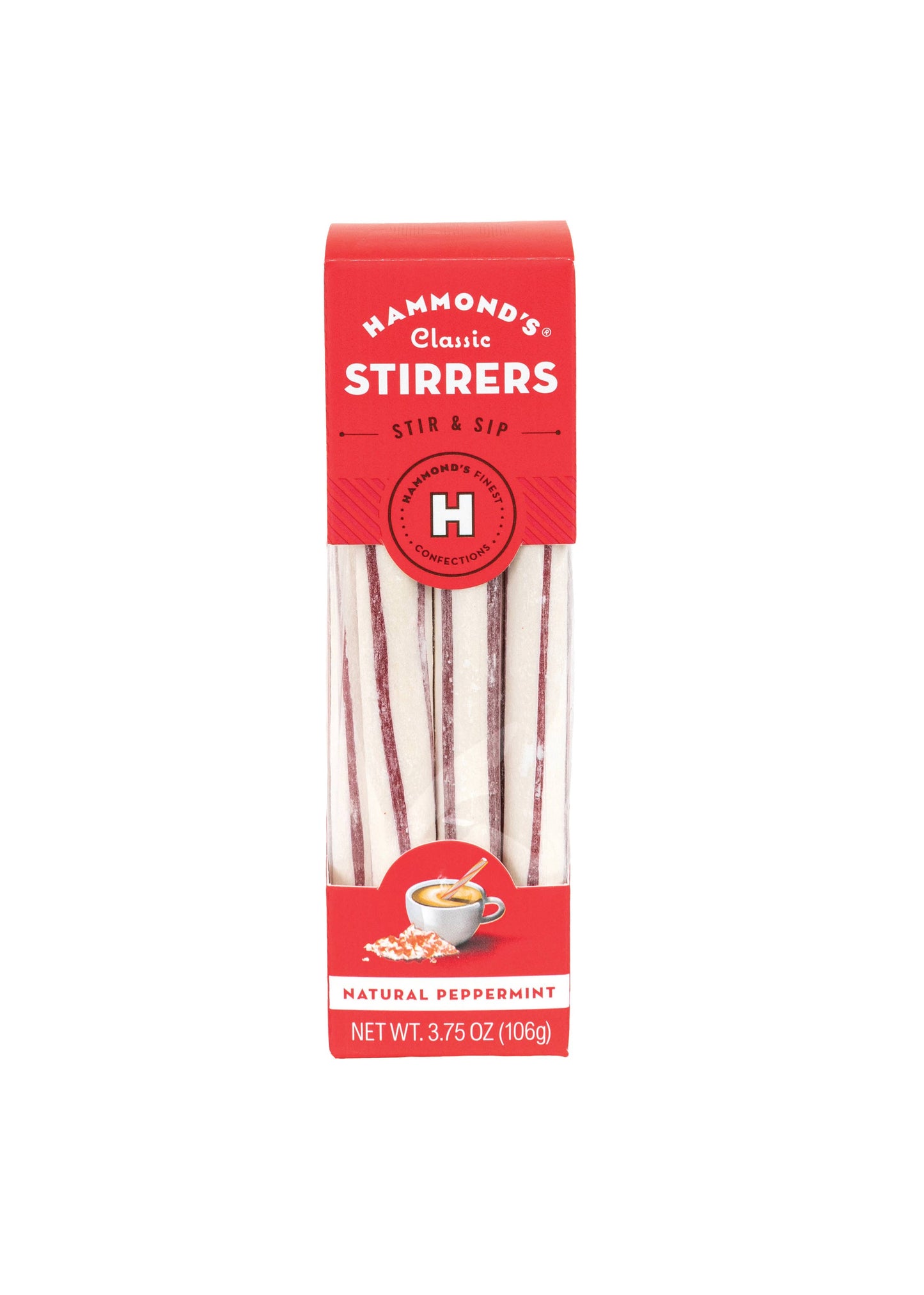 All-Natural Peppermint Candy Stirrers