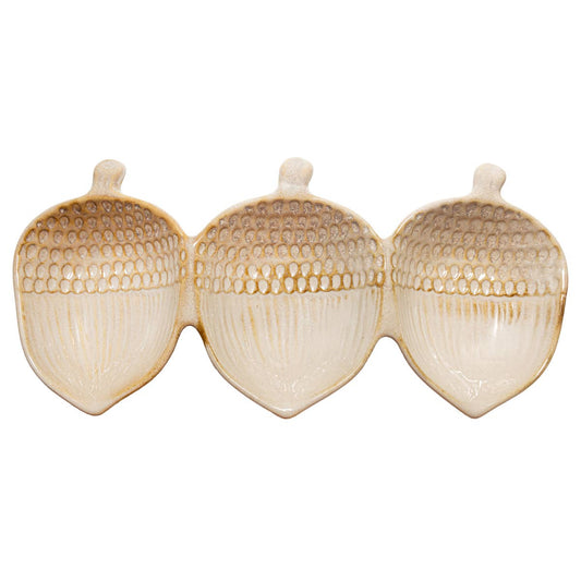 Acorn Stoneware Dish