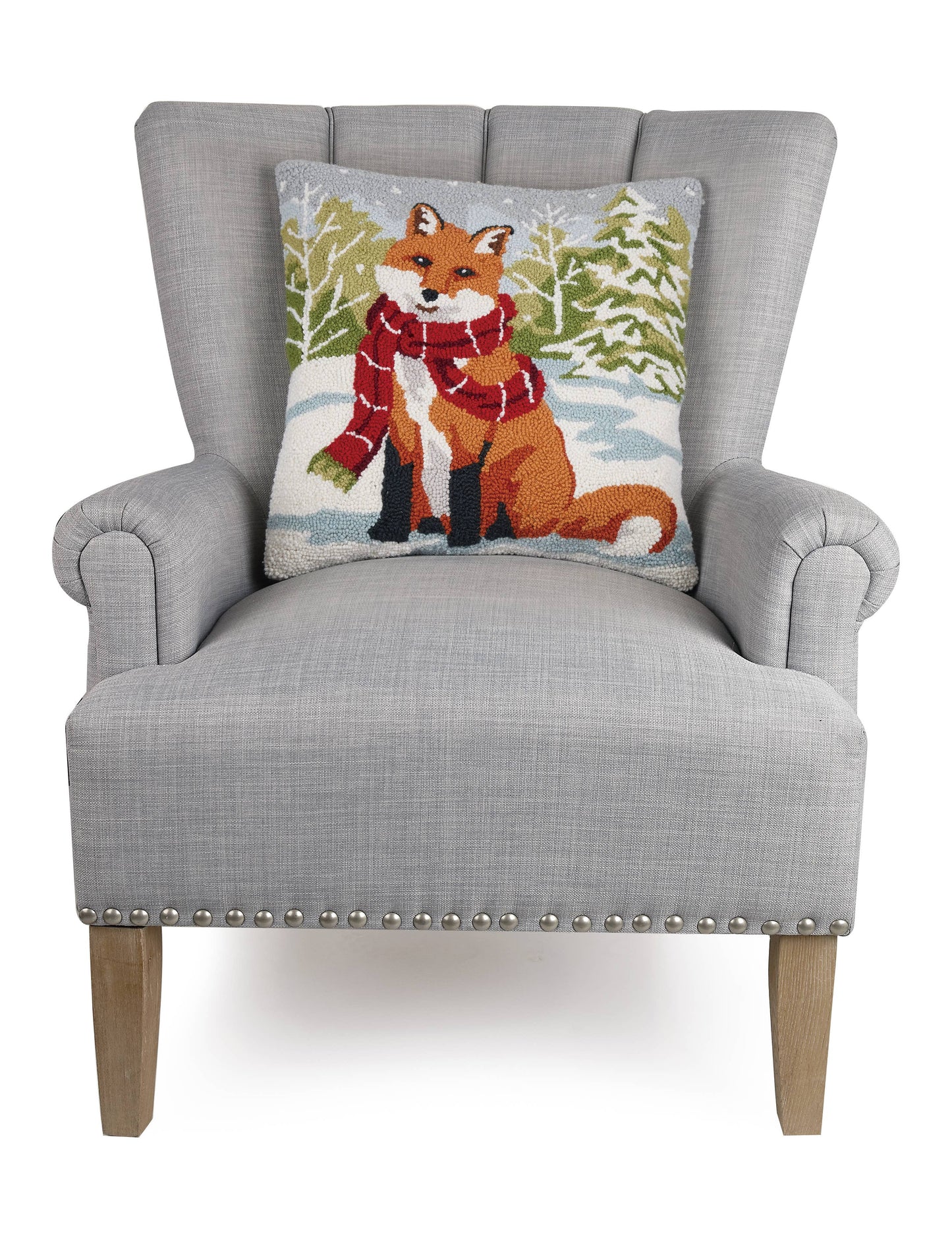 Snowfall Fox Hook Pillow