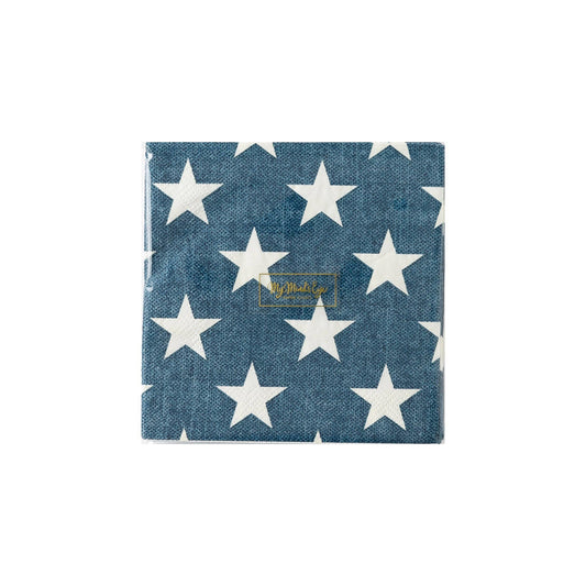 Navy Star Paper Napkin