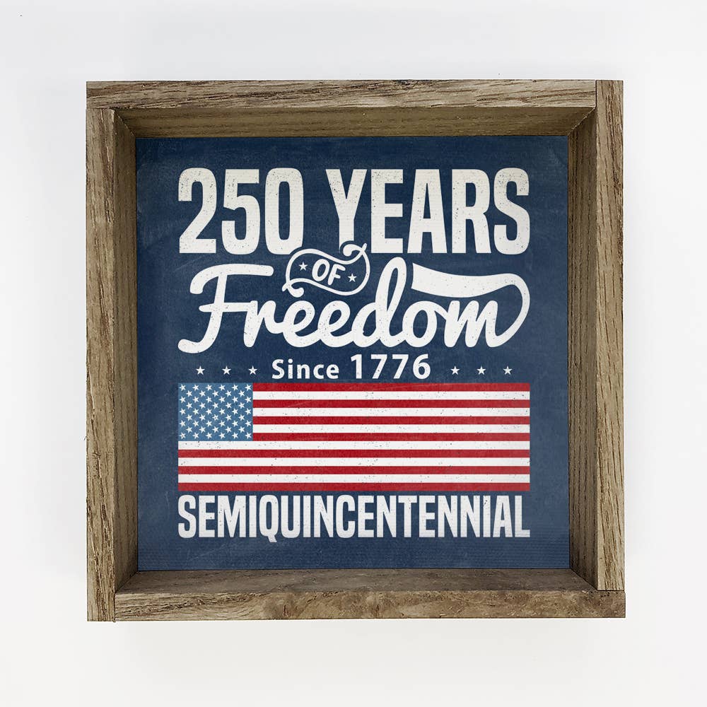 250 Years USA - Farmhouse Framed Wall Art