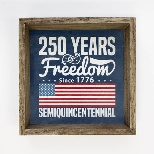 250 Years USA - Farmhouse Framed Wall Art