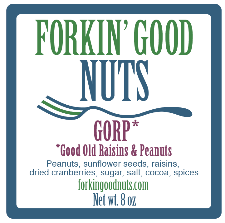 GORP - Good Ole Raisins & Peanuts Trail Mix 8 oz mason jar