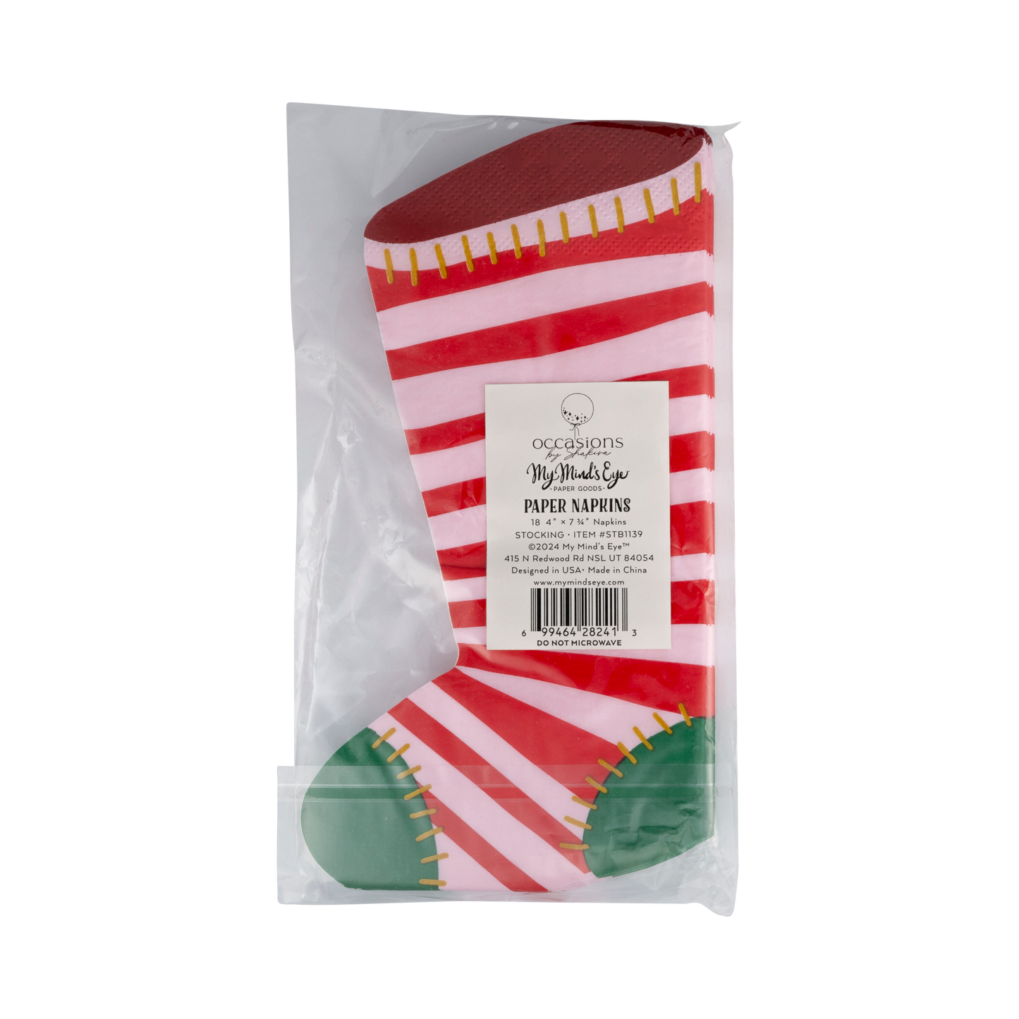 Plaid Stocking Napkins