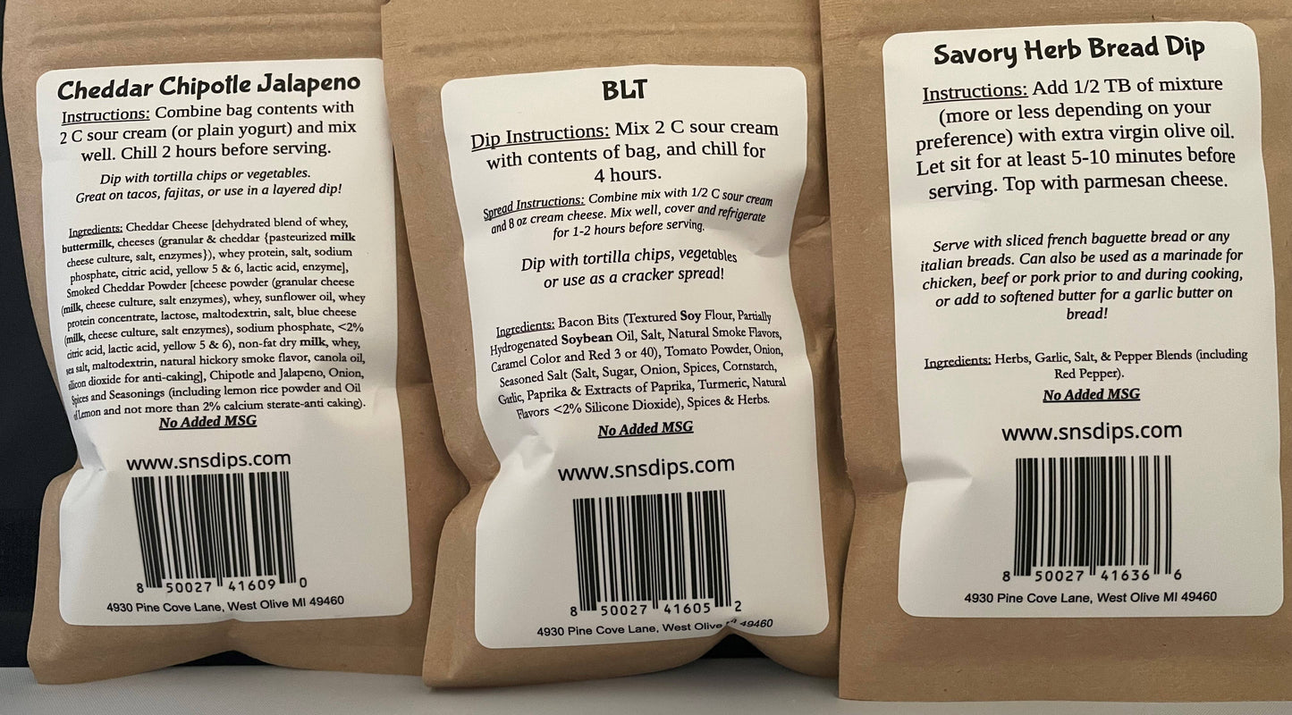 Artisanal Dips