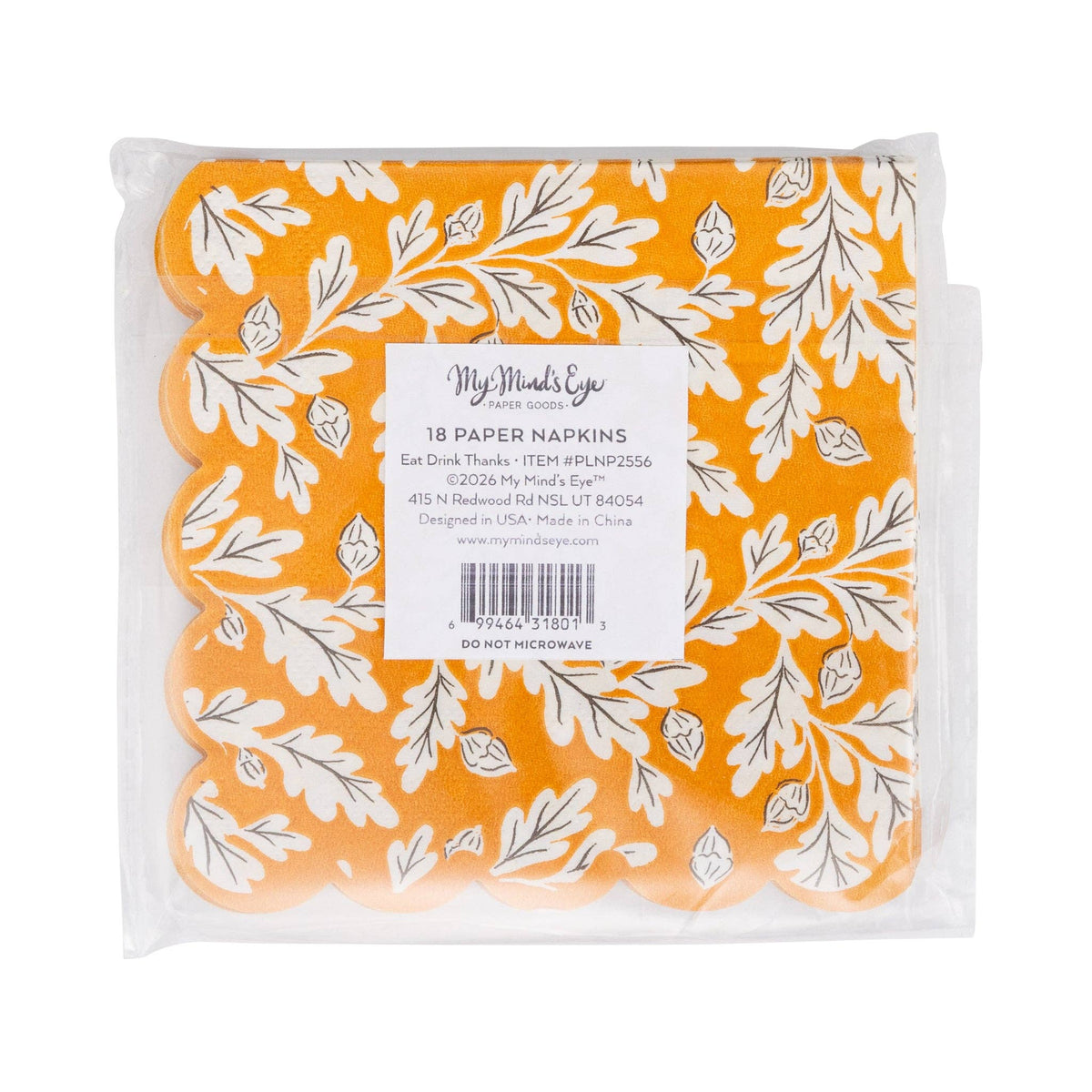 Foil Eat Drink Thanks Cocktail Napkin (18ct)