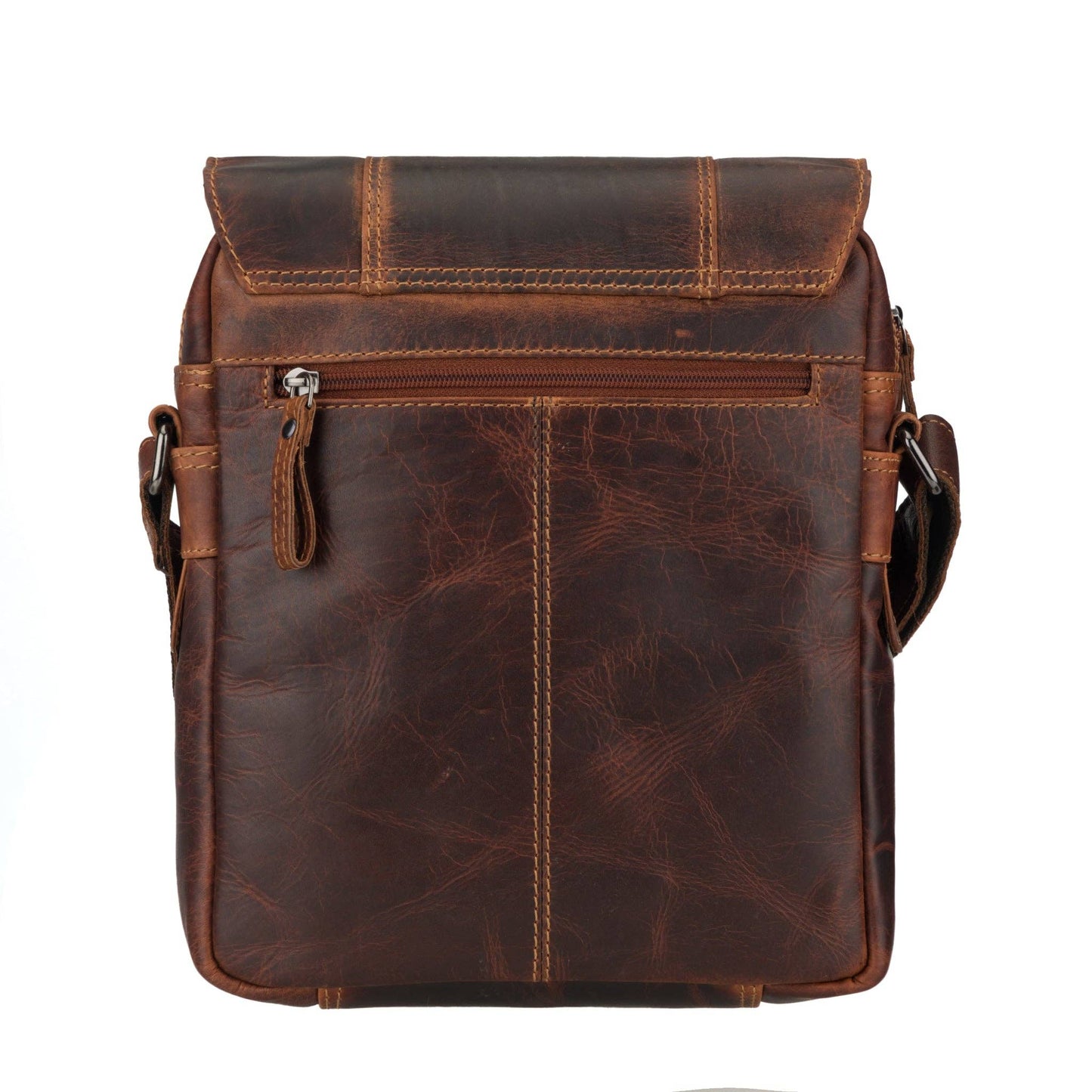 Boulder Leather Crossbody Bag – Chestnut