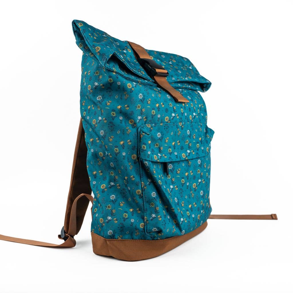 Adventure Anna Backpack - Spring Floral Teal