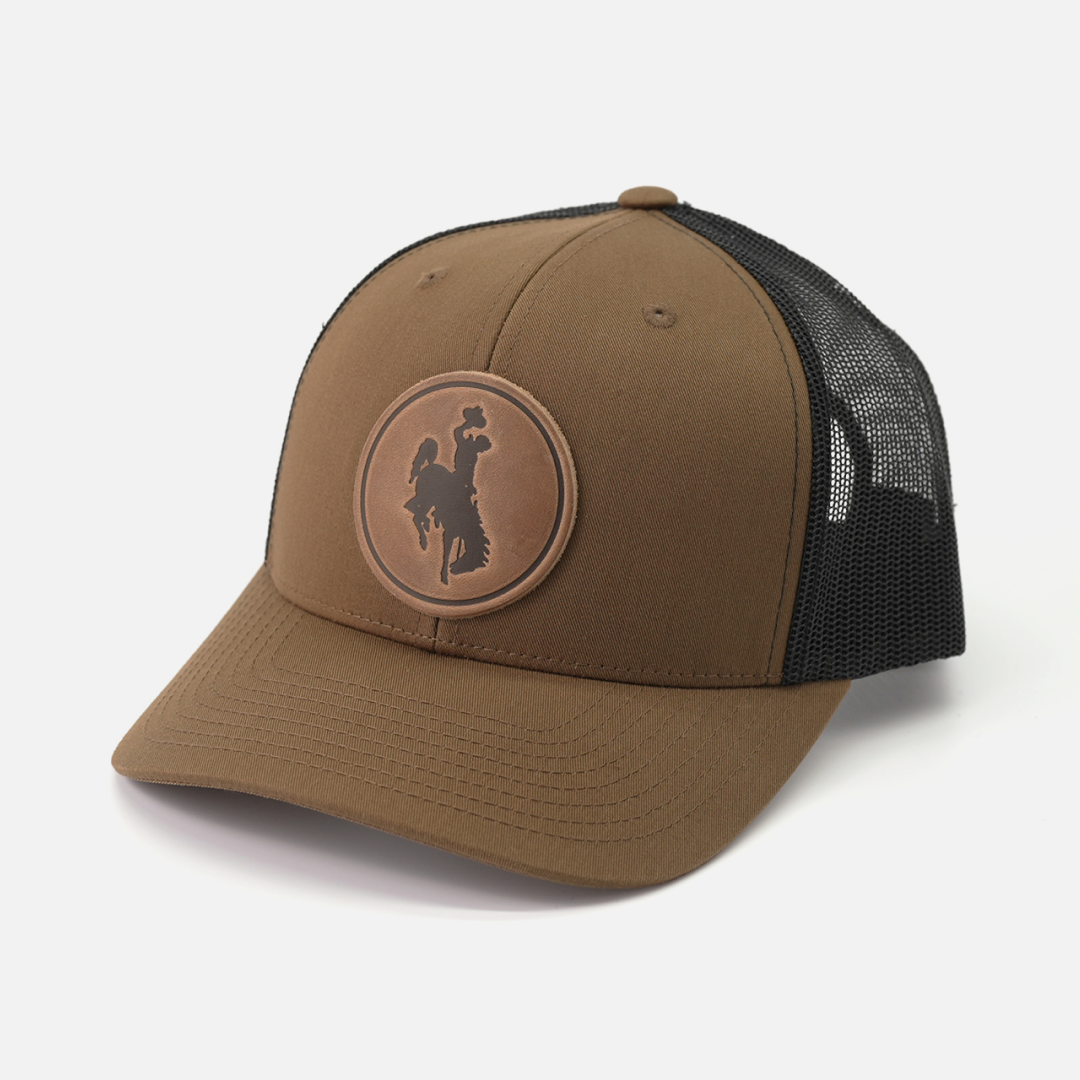 Steamboat Men's Hat | Leather Patch Trucker Hat