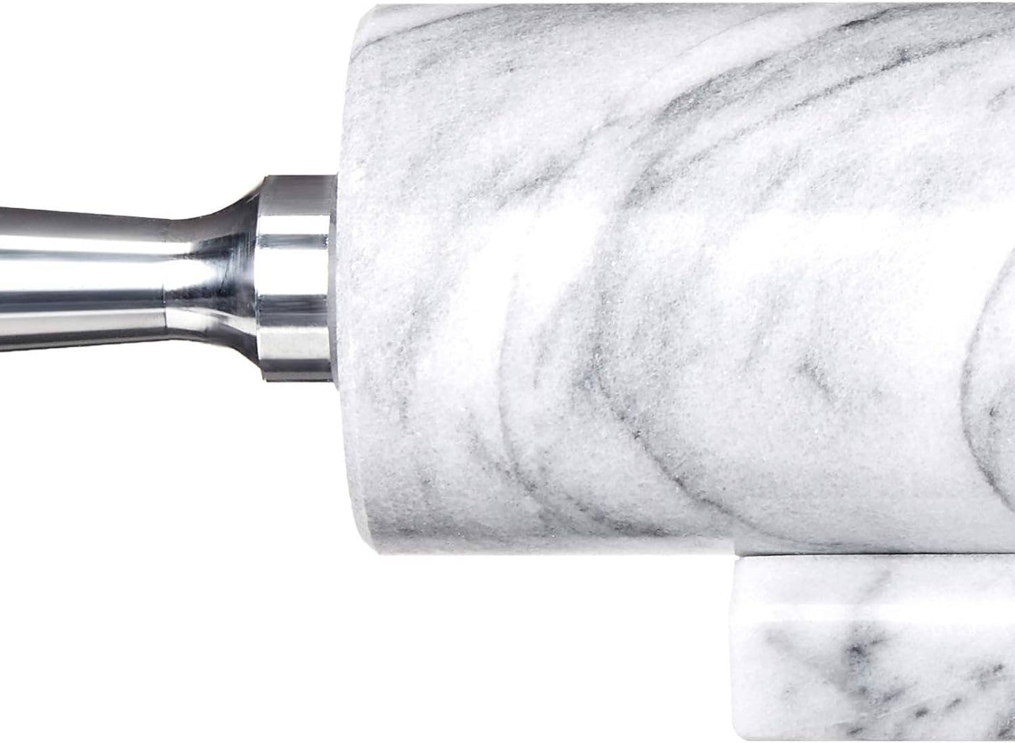 Marble Rolling Pin, White, 2.5" x 17.5" x 3"