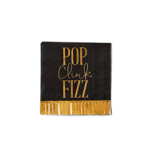 Pop Clink Fizz Fringed Napkins