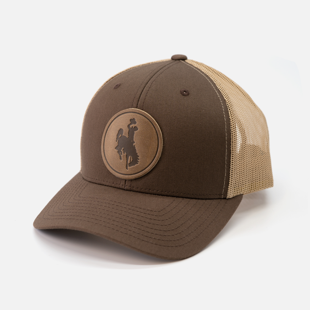 Steamboat Men's Hat | Leather Patch Trucker Hat