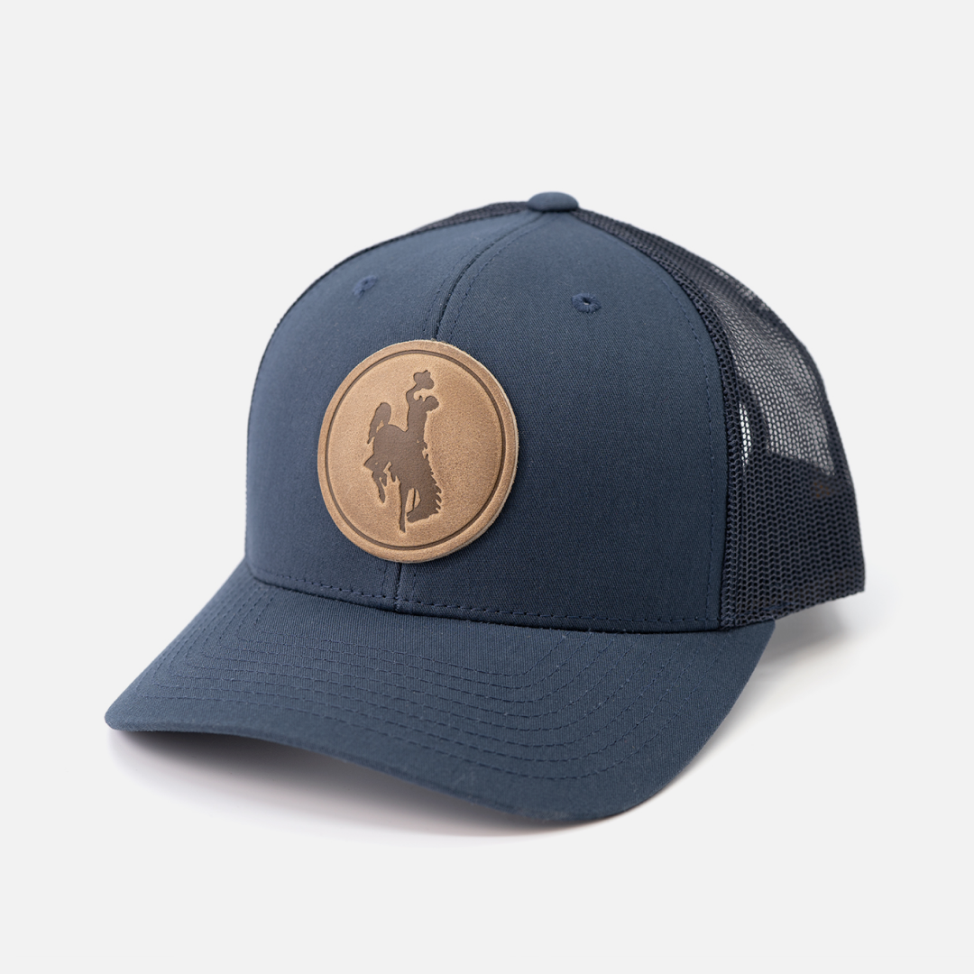 Steamboat Men's Hat | Leather Patch Trucker Hat