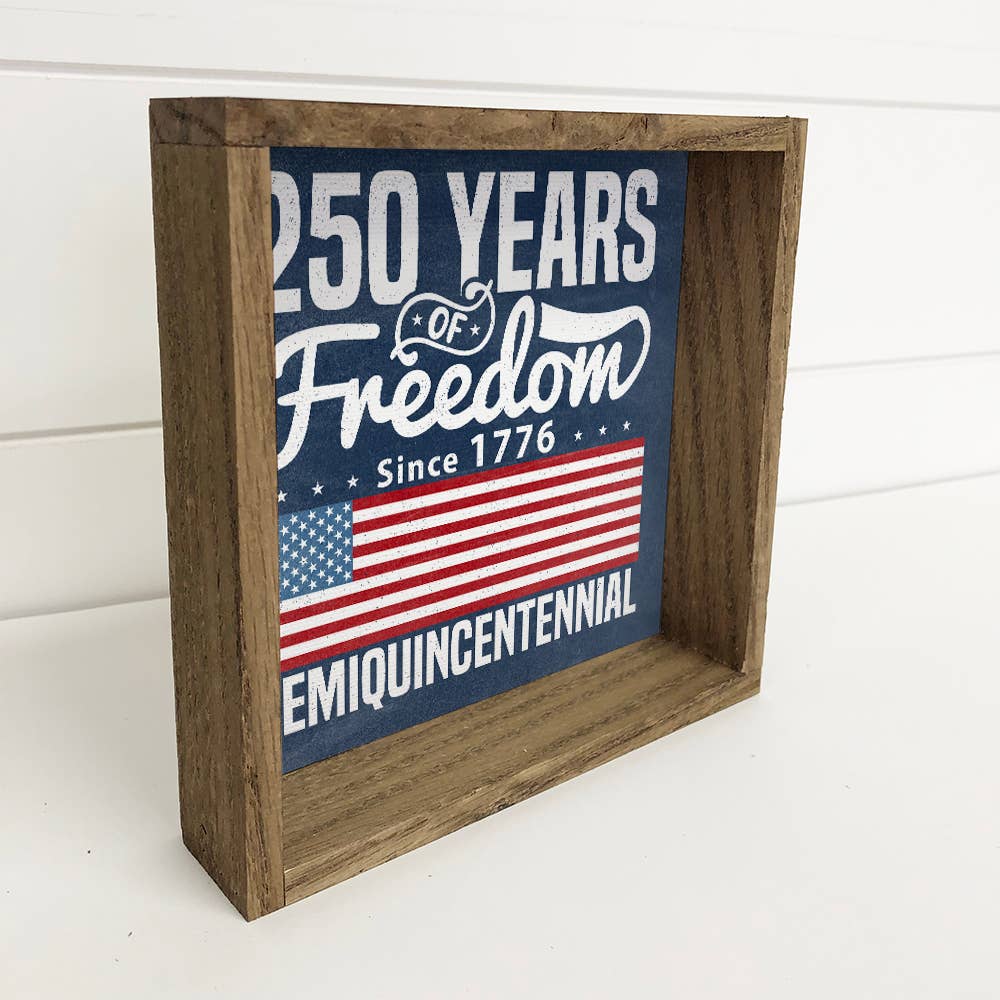 250 Years USA - Farmhouse Framed Wall Art