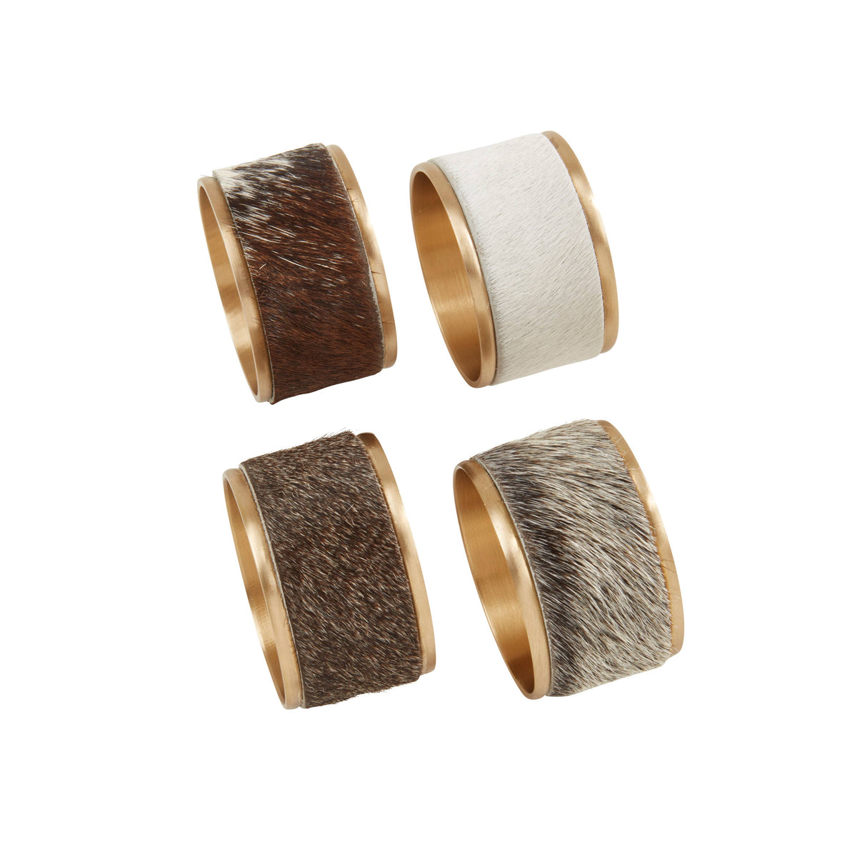 Cow Hide Napkin Ring