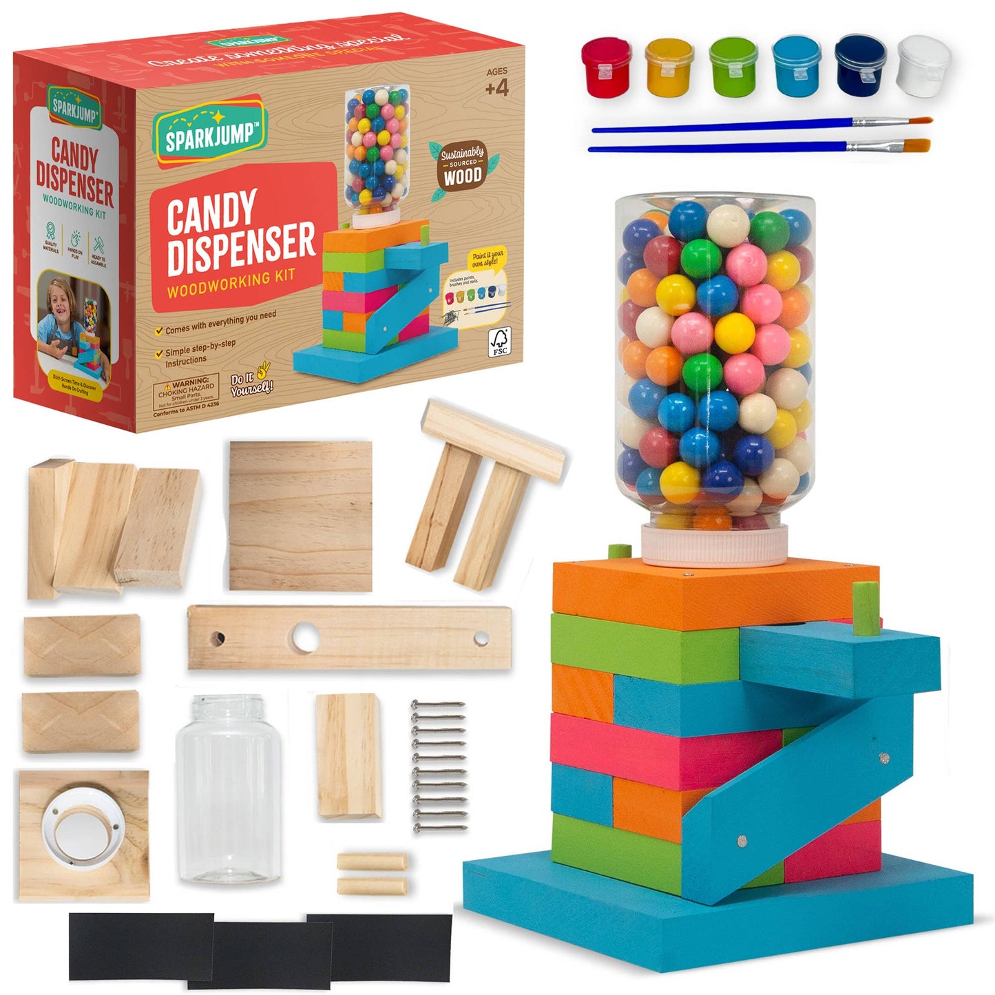 Gum Dispenser Kids Woodworking Kit