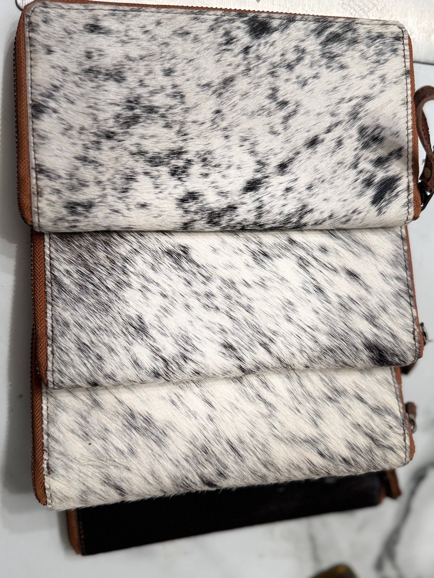 Weathered hide wallet