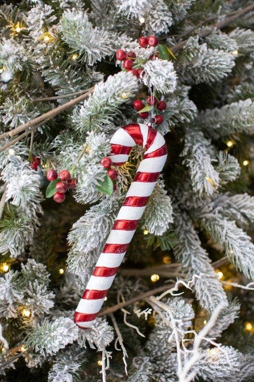 12" Stripe Christmas ornament