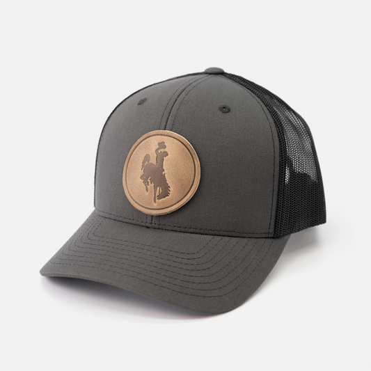 Steamboat Men's Hat | Leather Patch Trucker Hat