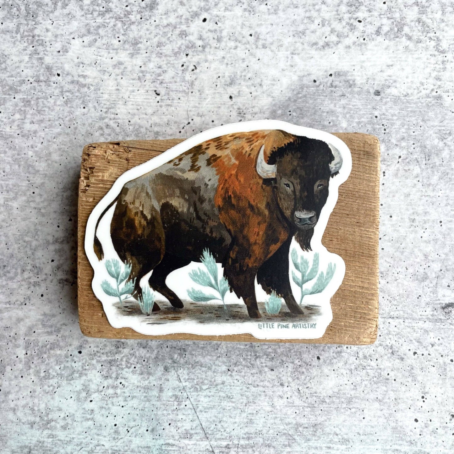 Sagebrush Bison Stickers