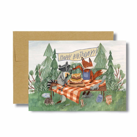 Forest Cake Bday Card