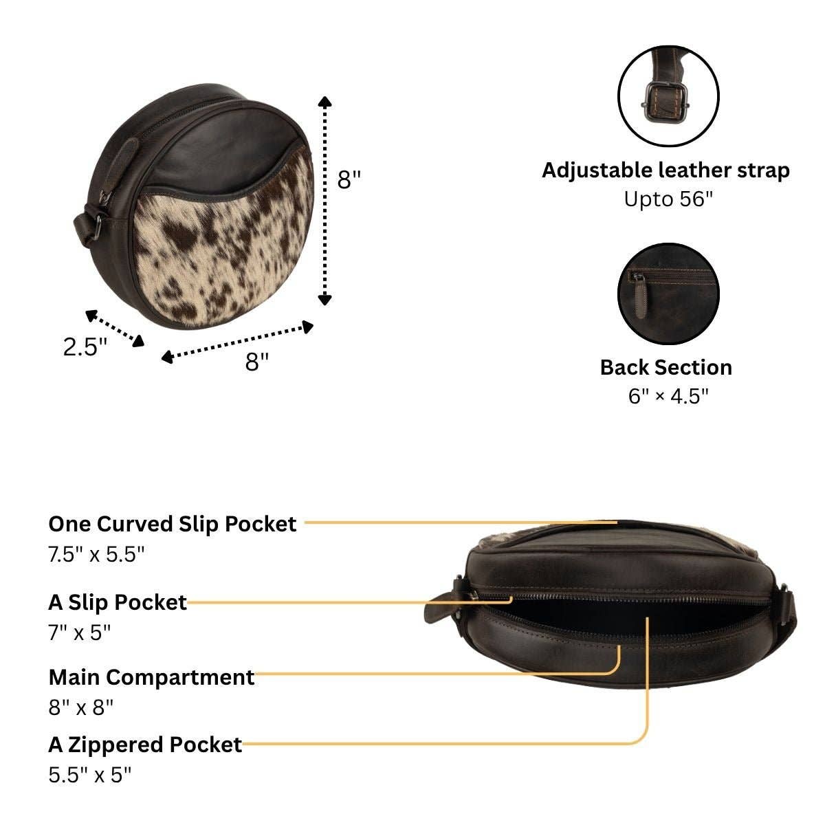 Luna Leather Crossbody Bag