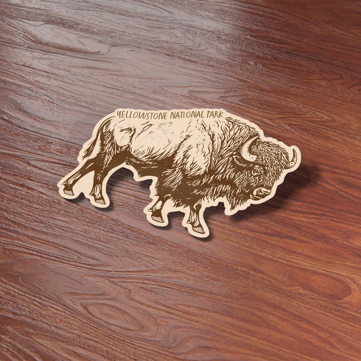 Yellowstone National Park Wyoming Buffalo Stickers