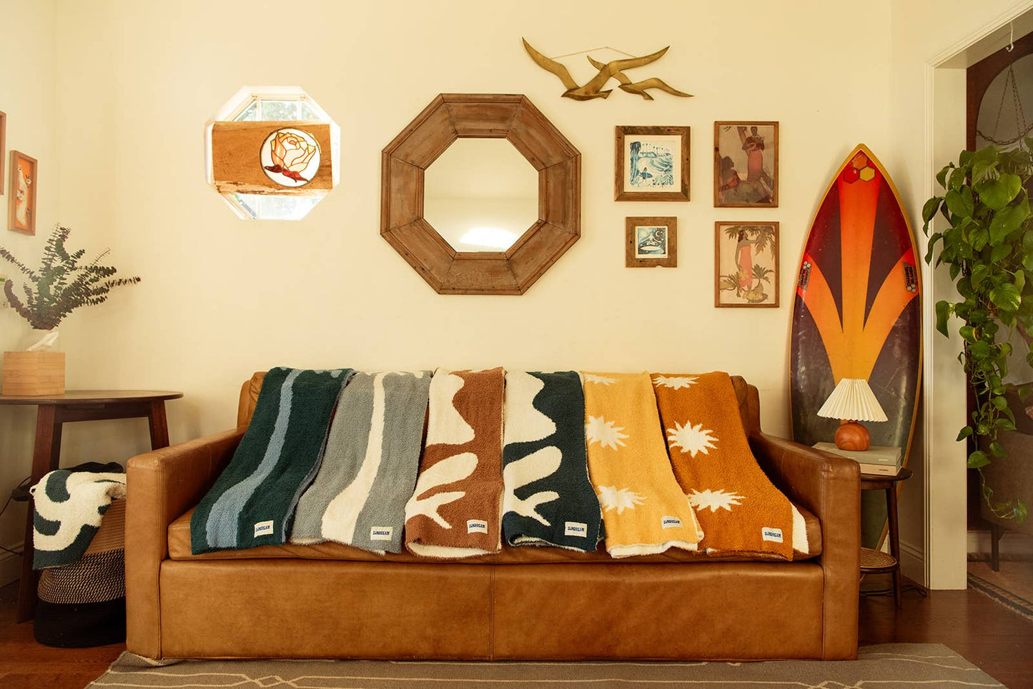 Drifter Plush Blanket - Mountain Blue