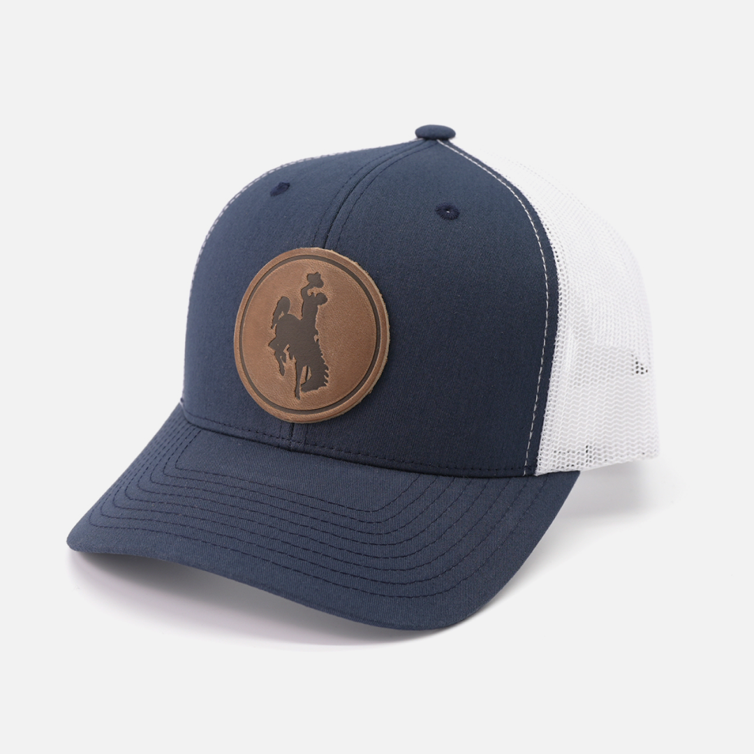 Steamboat Men's Hat | Leather Patch Trucker Hat