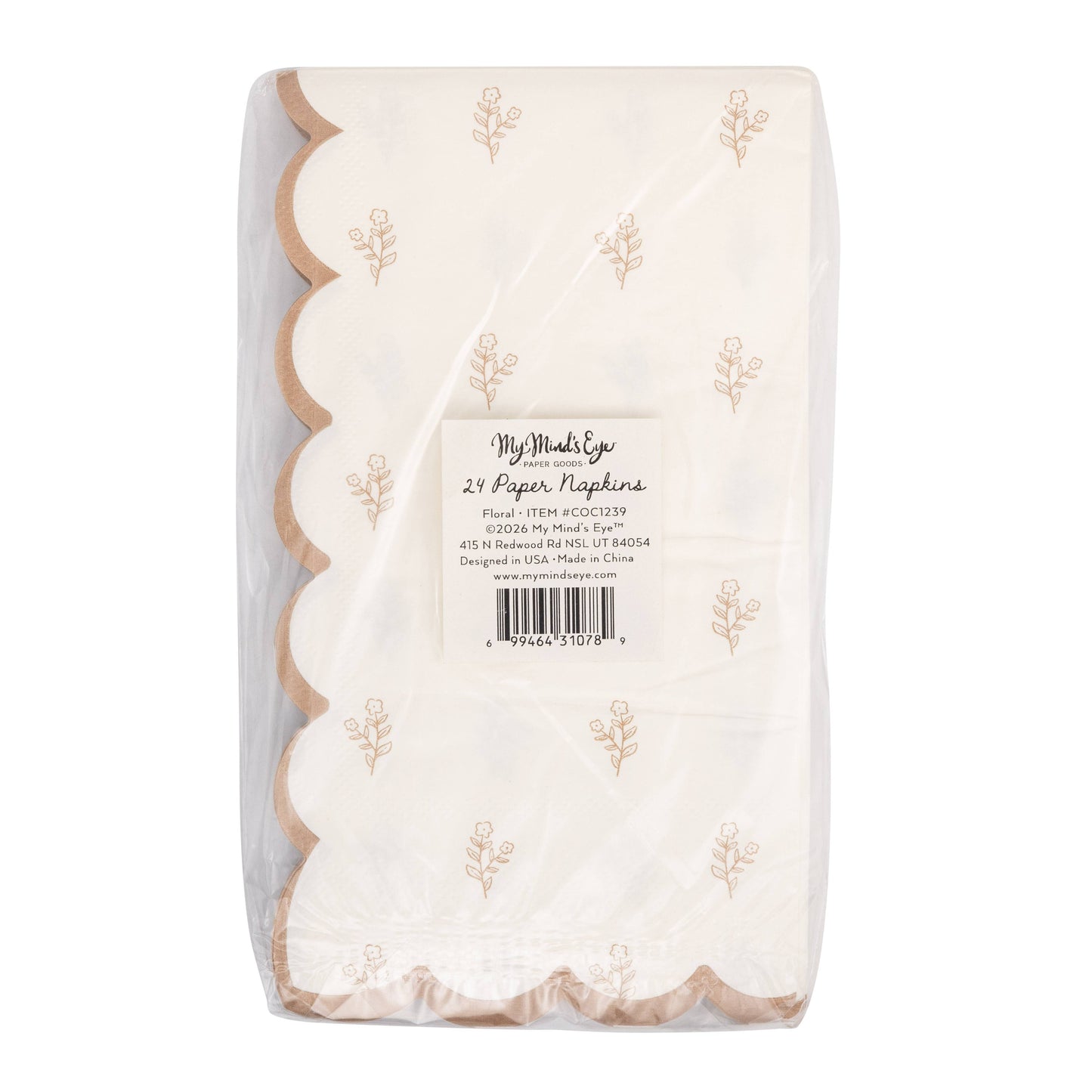Cottontail Floral Party Napkin