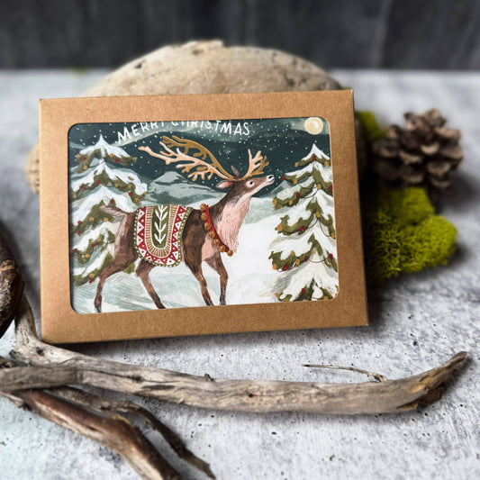 Reindeer Christmas Cards (Boxed Card Set)