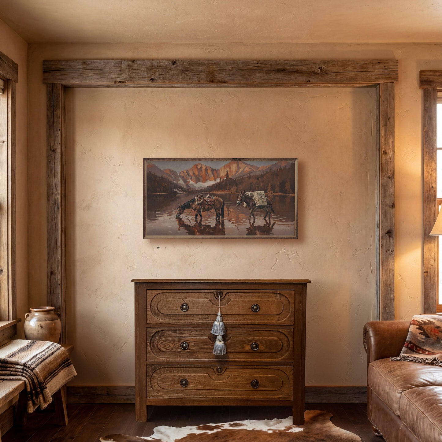 Campfire Reflections Plank Art