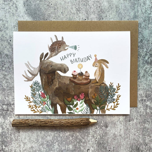 B-Day Moose Card