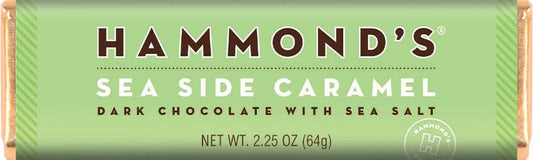 Hammond's Natural Sea Side Caramel Dark Chocolate Candy Bar 2.25oz