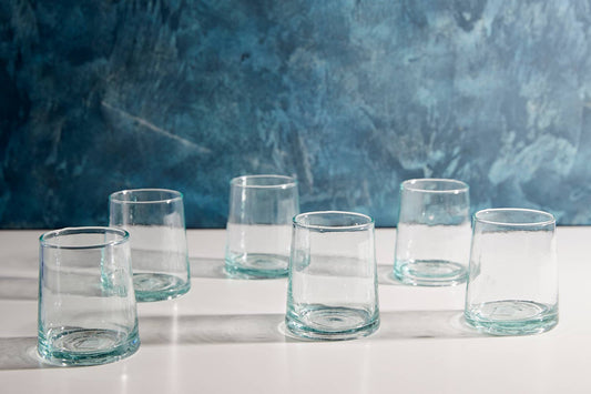Single Moroccan Cone Glass Small - Clear